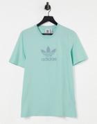 Adidas Originals Trefoil Series T Shirt In Mint-green