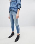 Only Skinny Jean With Pearl Embellishment-blue