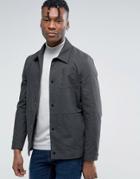 Asos Smart Worker Jacket In Charcoal Marl - Gray