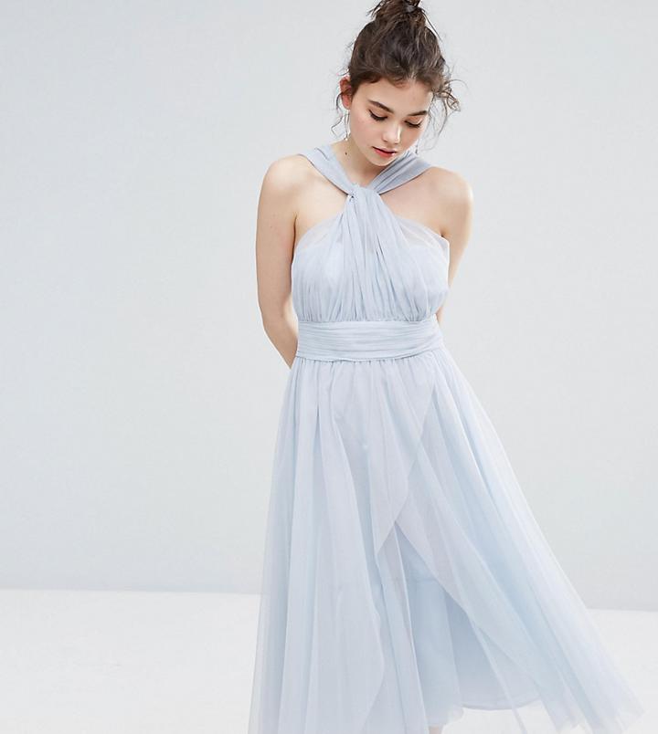 Oasis Premium Tulle Mid Dress - Multi