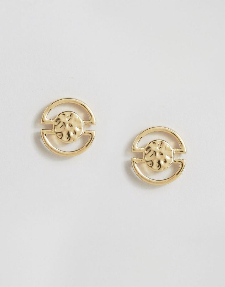 Pieces Paulina Stud Earrings - Gold