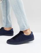 Fred Perry Underspin Ripstop Sneakers In Blue - Blue