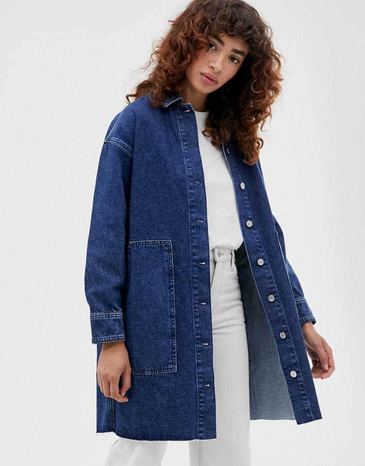 Selected Femme Mid Blue Denim Shirt - Blue