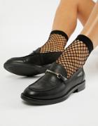Vagabond Amina Leather Loafer With Horse-bit Detail - Black