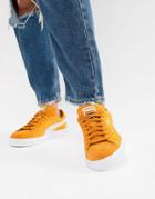 Puma Suede Classic Mustard Yellow Sneakers - Yellow