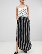 Jdy Striped Woven Maxi Skirt - Multi