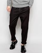 Asos Slim Joggers In Heavyweight Fabric - Dark Burg