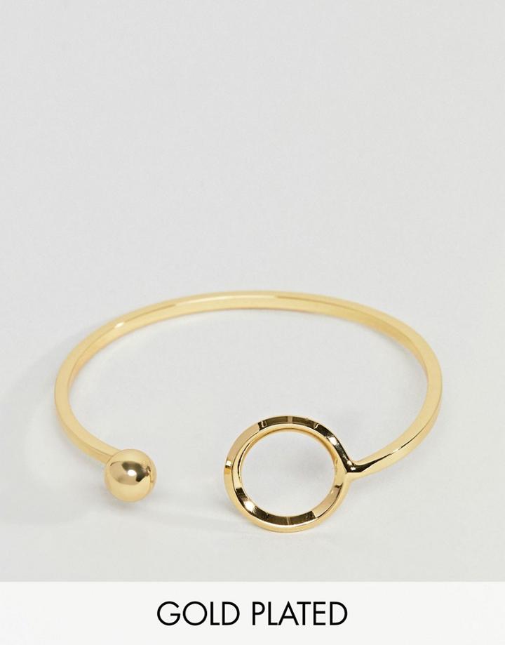 Pieces Gold Plated Ring Bracelet - Gold