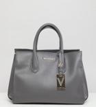 Valentino By Mario Valentino Gray Structured Tote Bag - Gray