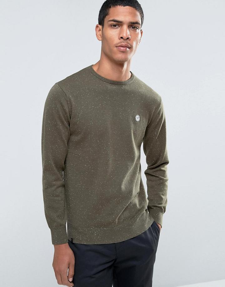 Le Breve Crew Knitwear Sweater - Green