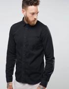 Nudie Criss Denim Shirt - Black