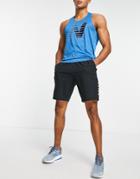New Balance Fast Flight Tank With Chest Print In Blue-blues