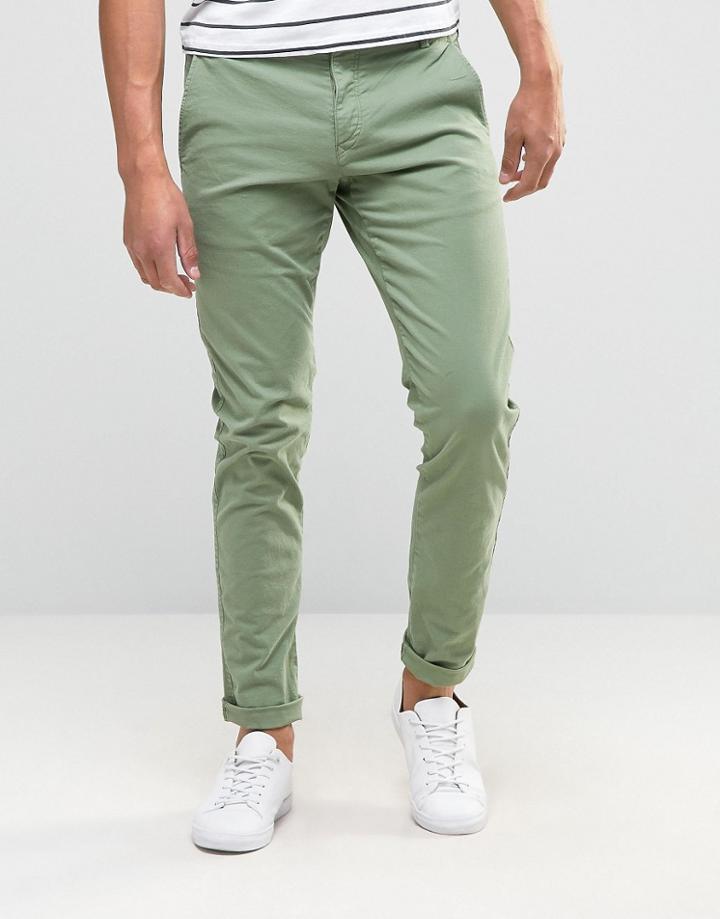 Selected Homme Skinny Fit Chino - Green