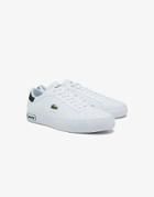 Lacoste Power Court Sneakers In White Leather