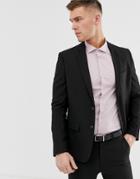 New Look Skinny Suit Jacket In Black - Black