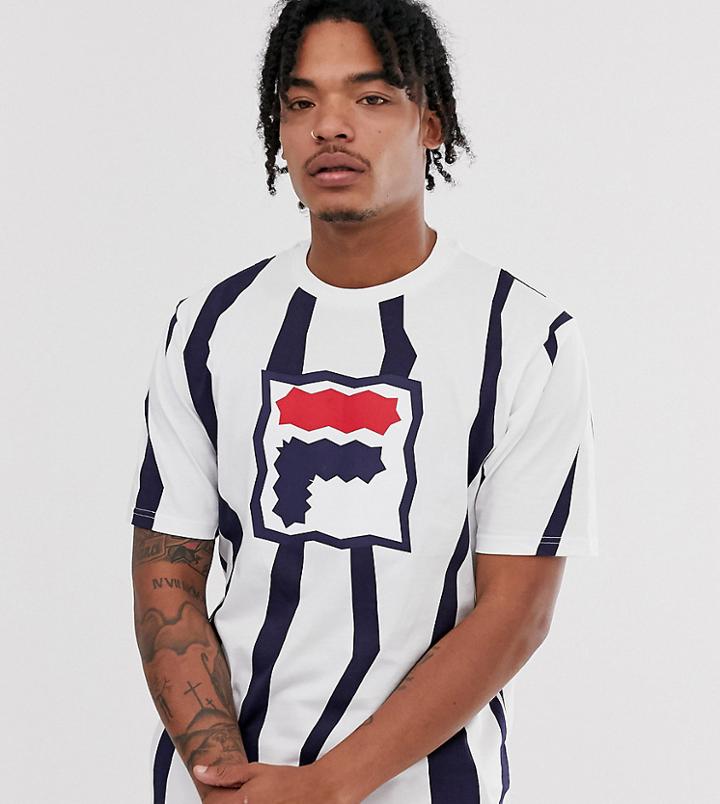 Fila Mob Zig Zag T-shirt In White Exclusive At Asos - White