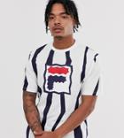 Fila Mob Zig Zag T-shirt In White Exclusive At Asos - White