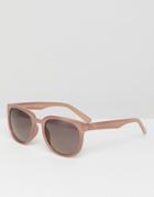 Esprit Round Sunglasses In Pink - Pink