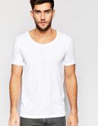 Only & Sons Scoop Neck T-shirt - White