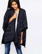Pepe Jean Ygritte Jacquard Knit Oversize Sweater - Navy