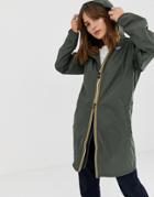 K Way Eiffel Longline Waterproof Jacket - Black