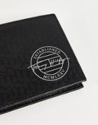 Tommy Hilfiger Monogram Logo Wallet In Black