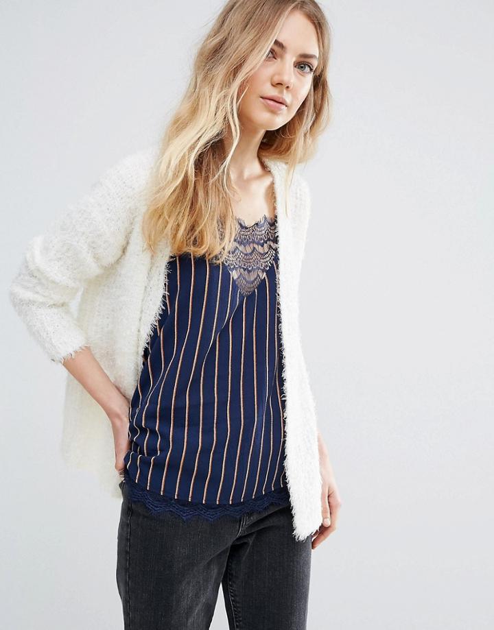 Ichi Lightweight Cardigan - White