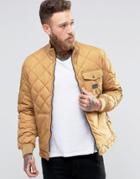 Lee Quilted Jacket Dijon Yellow - Yellow