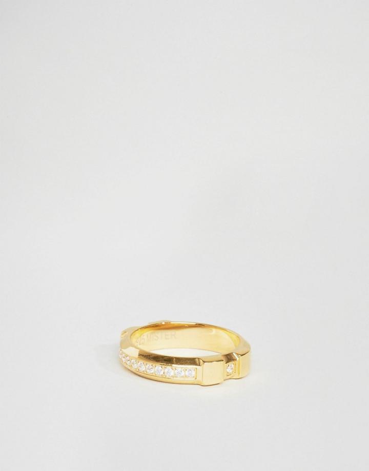 Mister Time Band Ring In Gold - Gold