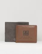 Globe Corroded Wallet - Brown