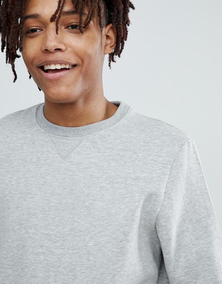 Pull & Bear Sweatshirt In Gray - Gray