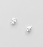 Asos Design Shell Stud Earrings In Sterling Silver - Silver