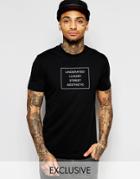 Underated T-shirt With Box Logo - Black