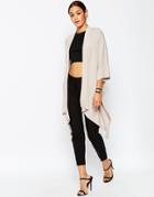 Asos Waterfall Kimono - Gray