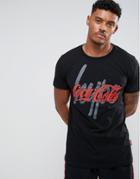 Hype X Coca Cola T-shirt In Black With Embroidered Logo - Black