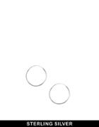 Asos Sterling Silver 9mm Hoop Earrings