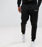 Nicce London Tall Skinny Joggers In Black - Black