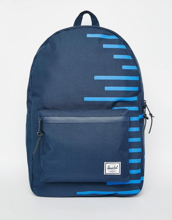 Herschel Supply Co Settlement Backpack With Stripe - Blue