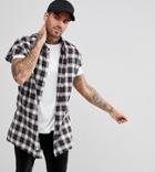 Liquor N Poker Sleeveless Check Shirt - Black