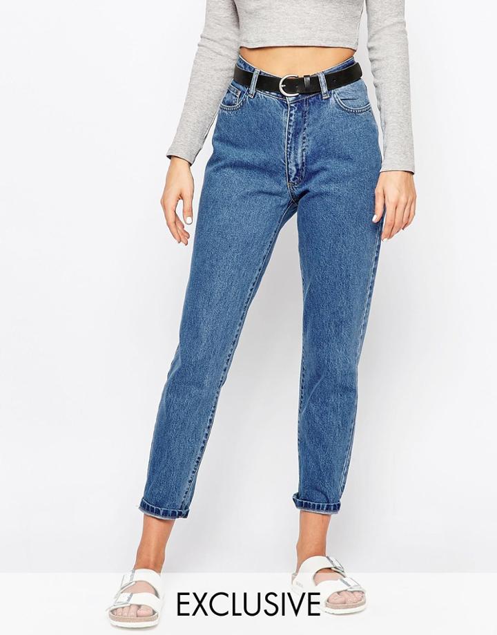 Chorus Light Wash Mom Jean - Blue