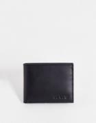 Levi's Leather Bifold Wallet With Coin Pocket And Modern Vintage Logo In Black