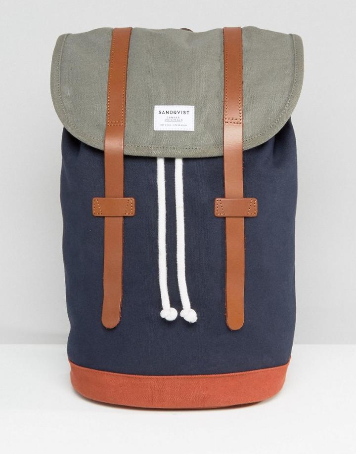 Sandqvist Stig Backpack In Multi - Multi