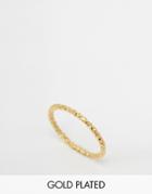 Dogeared Gold Plated Midi Love Sparkle Ring - Gold