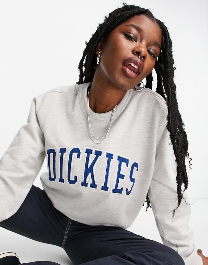 Dickies Atkin Sweatshirt In Gray/navy