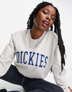 Dickies Atkin Sweatshirt In Gray/navy