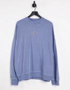Siksilk Crew Sweatshirt In Blue-blues