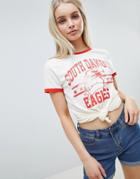 Brave Soul Dakota Eagles T Shirt - Red