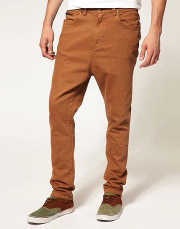 Asos Skinny Carrot Jeans - Tan