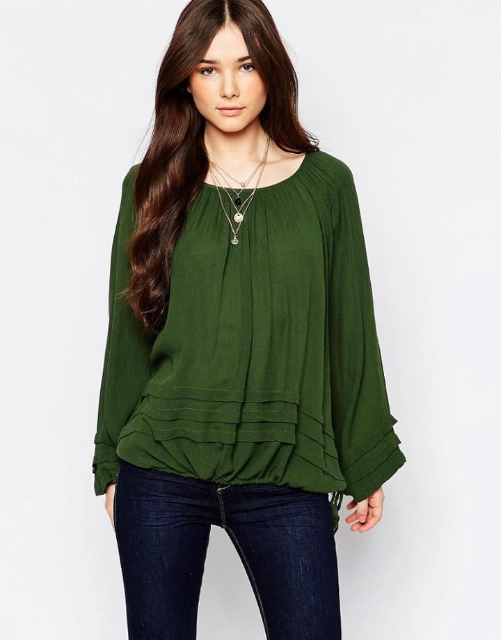 Vila Bell Sleeve Top - Pristine