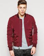 Alpha Industries Ma1 Bomber Jacket Slim Fit - Red